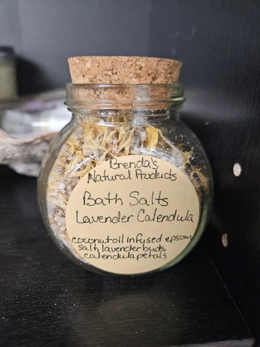 🌿 Brenda’s Natural Lavender Calendula Bath Salts 🌿